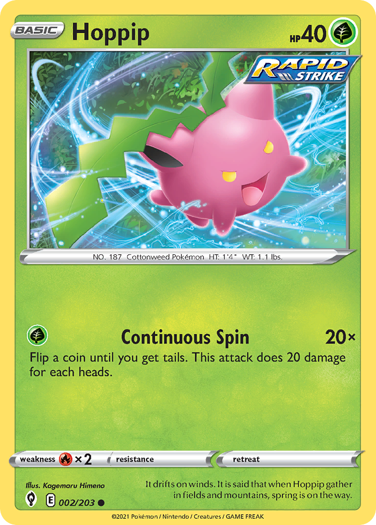 Hoppip (2/203) - Evolving Skies Pokémon Card