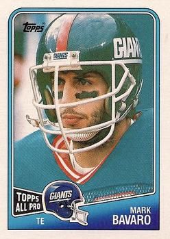 Mark Bavaro 1988 Topps #277 Sports Card