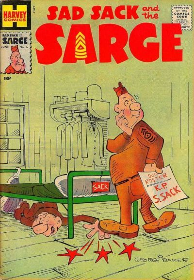 Sad Sack And The Sarge #6 Comic