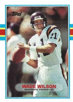 Wade Wilson 1989 Topps #83 Sports Card