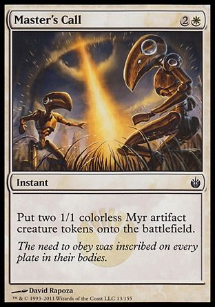 Master's Call (Mirrodin Besieged) Trading Card