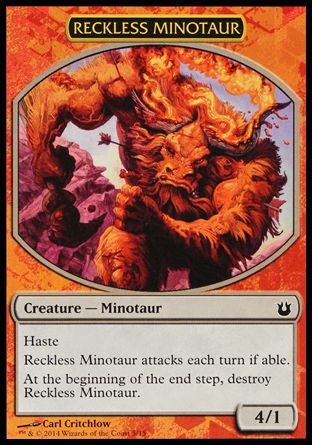 Reckless Minotaur (Born of the Gods Challenge Deck : Battle the Horde) Trading Card