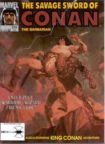 The Savage Sword of Conan #205 Comic