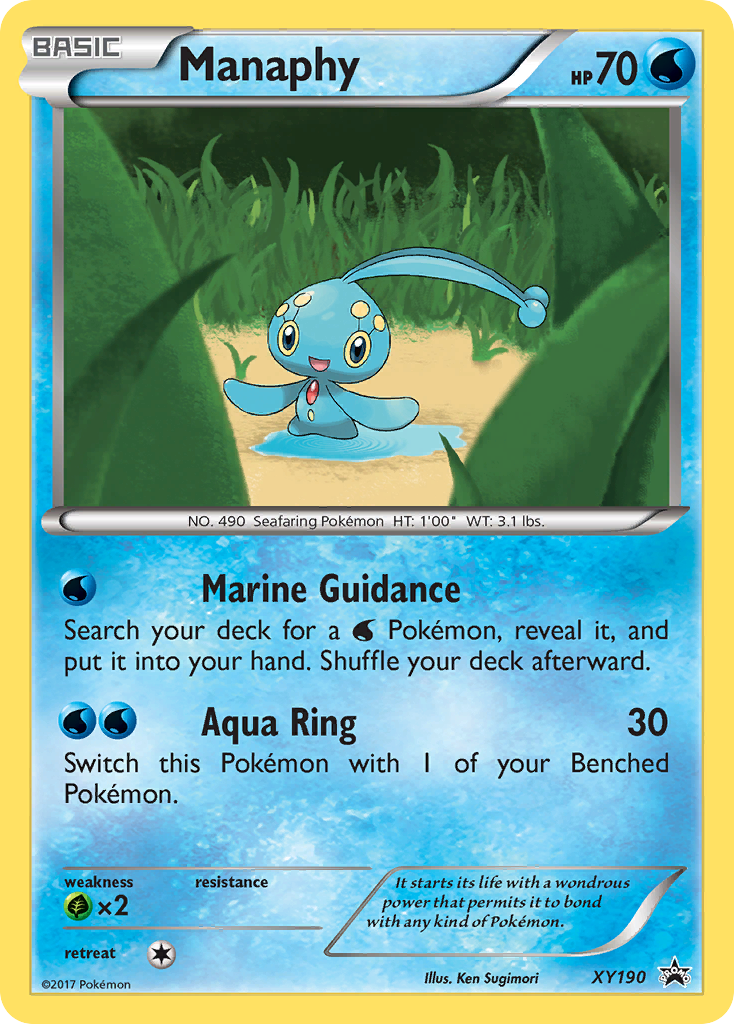 Manaphy (XY190) - XY Black Star Promos Pokémon Card