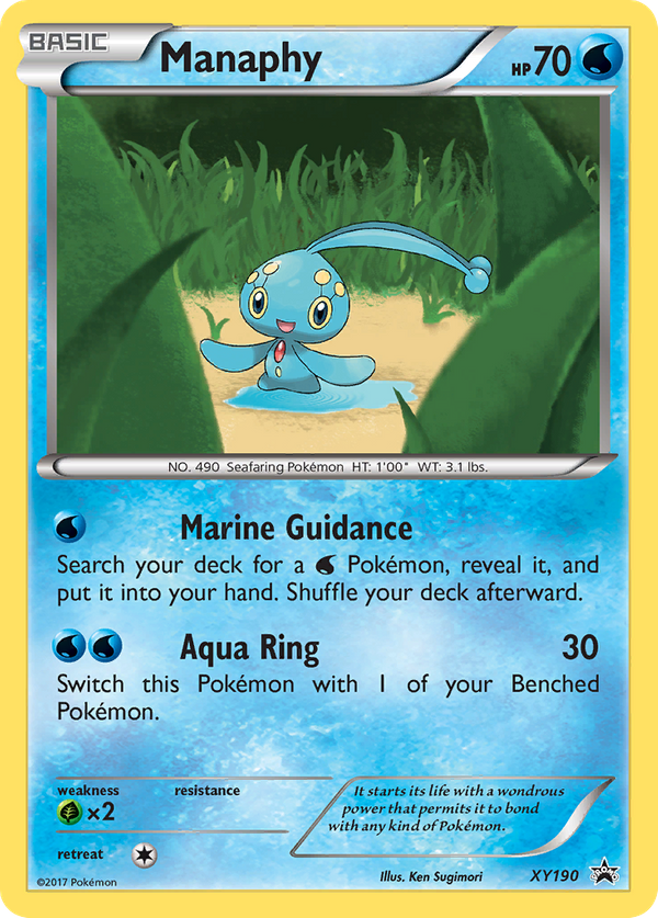 Manaphy (XY190) - XY Black Star Promos