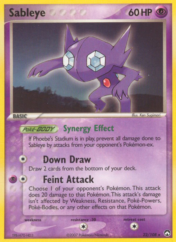 Sableye (22/108) - Power Keepers Pokémon Card