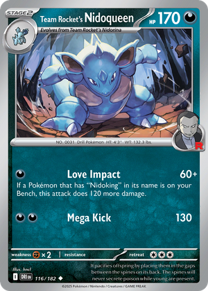 Team Rocket's Nidoqueen (116/182) - Destined Rivals