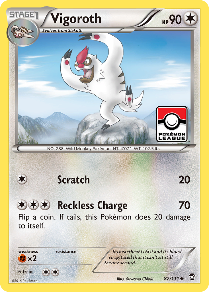 Vigoroth (82/111) - Furious Fists Pokémon Card