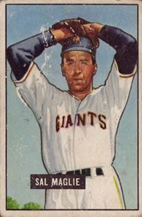 Sal Maglie 1951 Bowman #127 Sports Card