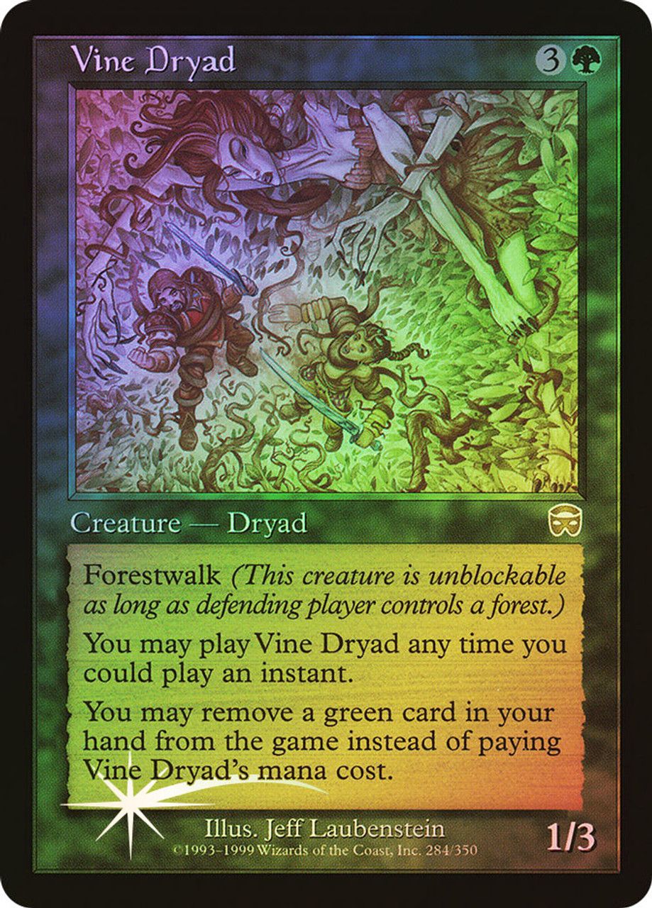 Vine Dryad (Mercadian Masques - Foil) Trading Card