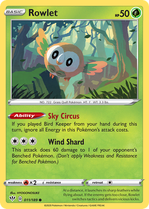 Rowlet (11/189) - Darkness Ablaze