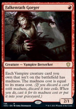 Falkenrath Gorger (Innistrad Crimson Vow Commander Decks) Trading Card