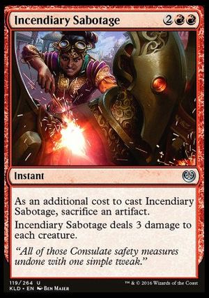 Incendiary Sabotage (Kaladesh)