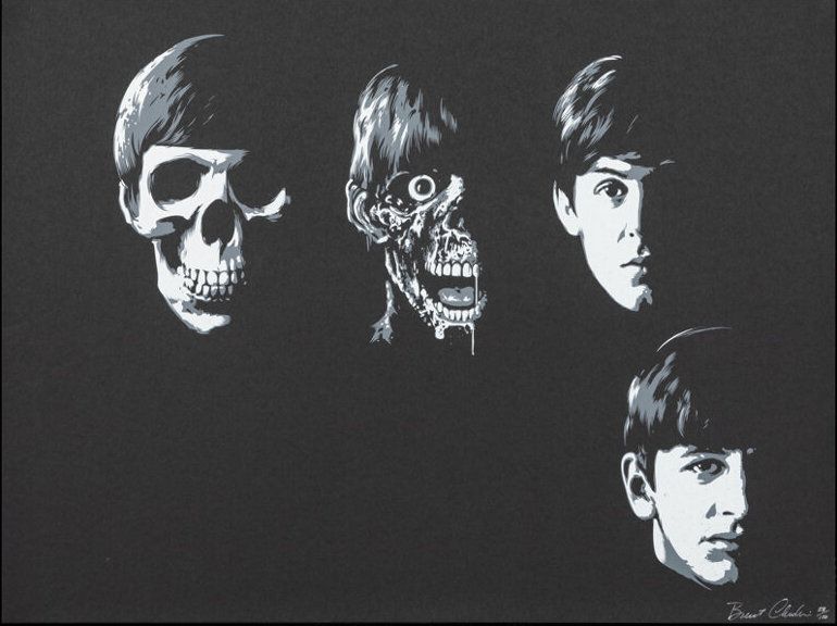 The Zombie Beatles Print Concert Poster