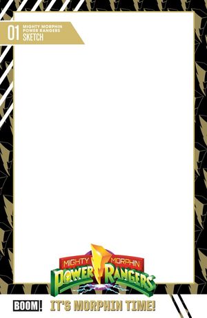 Mighty Morphin Power Rangers #1 (D Trading Card Blank Sketch Variant)