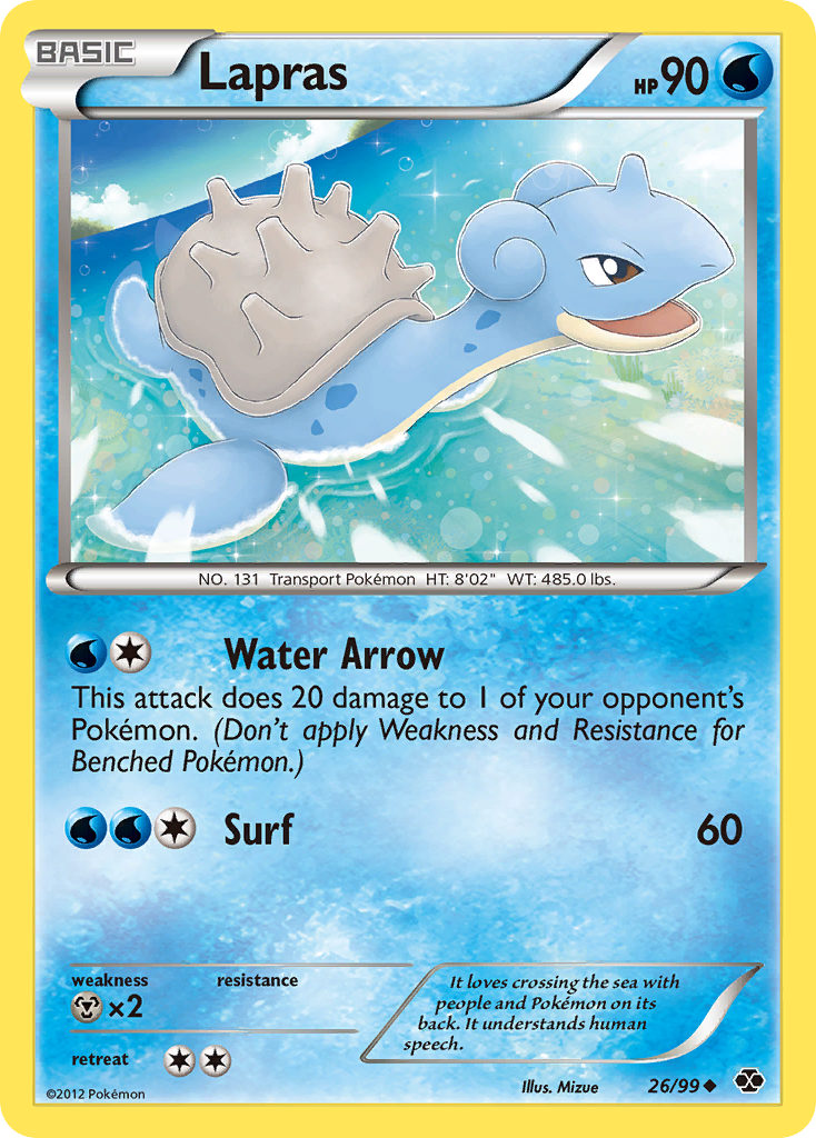 Lapras (26/99) - Next Destinies Pokémon Card