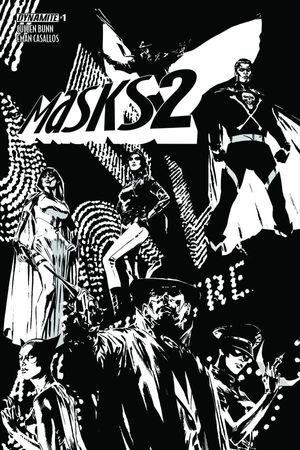 Masks 2 #1 (30 Copy Guice B&amp;w Cover)