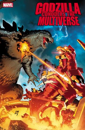 Godzilla Conquers the Multiverse #2 (Carlos Fabian Villa Heisei vs. Marvel Variant)