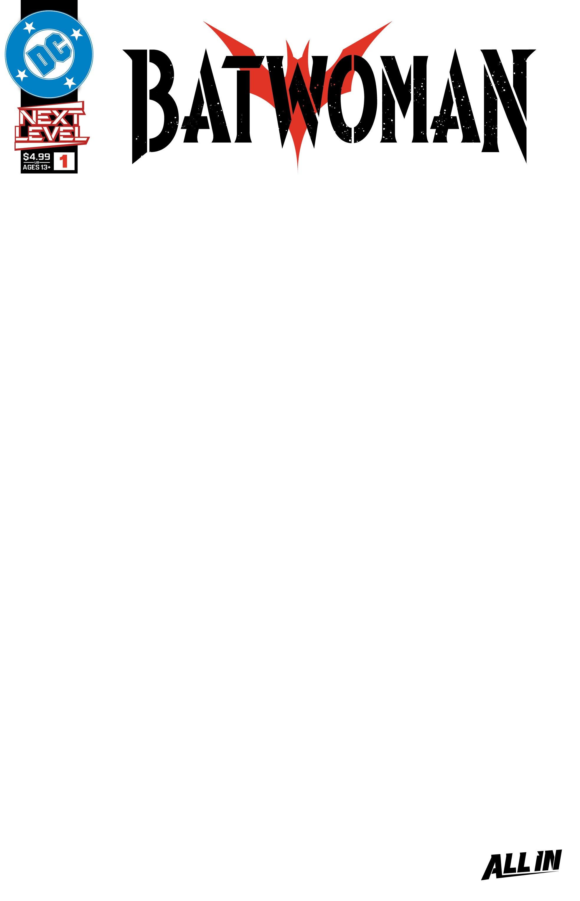 Batwoman #1 (Cvr F Blank Card Stock Variant) Comic