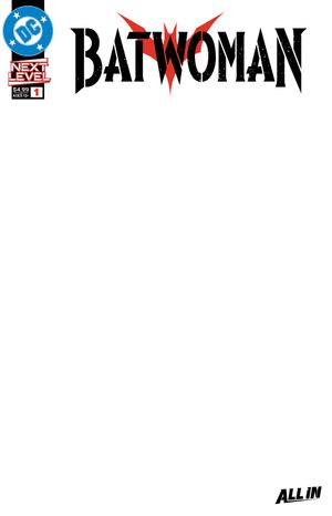 Batwoman #1 (Cvr F Blank Card Stock Variant)