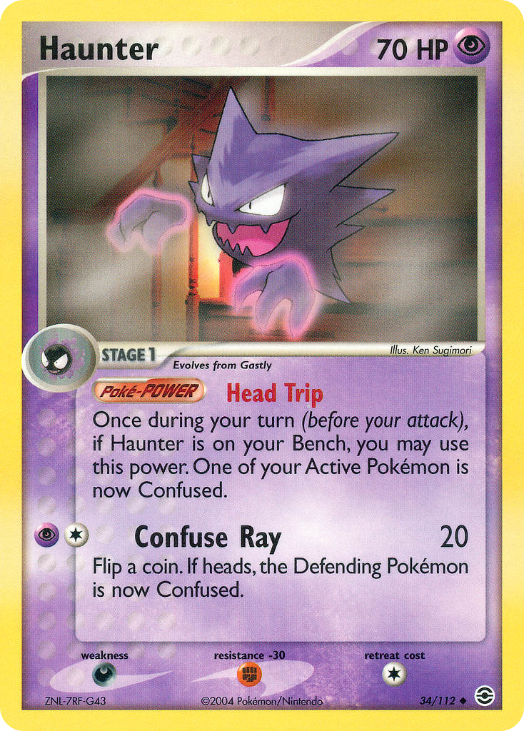 Haunter (34/112) - FireRed & LeafGreen Pokémon Card