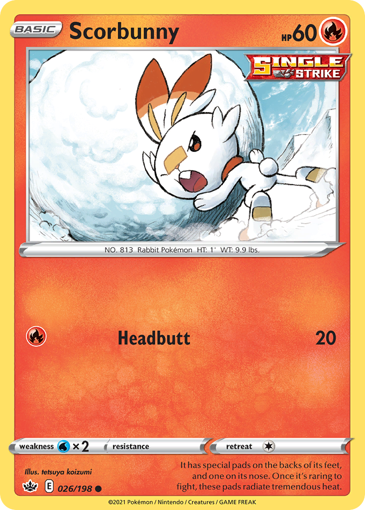 Scorbunny (26/198) - Chilling Reign Pokémon Card