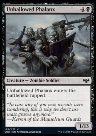 Unhallowed Phalanx (Innistrad: Crimson Vow) Trading Card