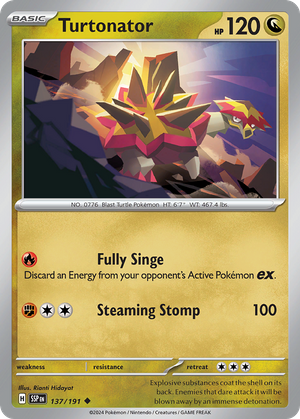 Turtonator (137/191) - Surging Sparks (Reverse Holo)