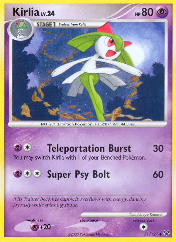 Kirlia (51/127) - Platinum Pokémon Card