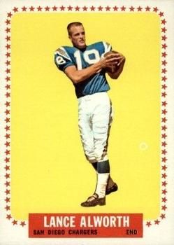 Lance Alworth 1964 Topps #155 Sports Card