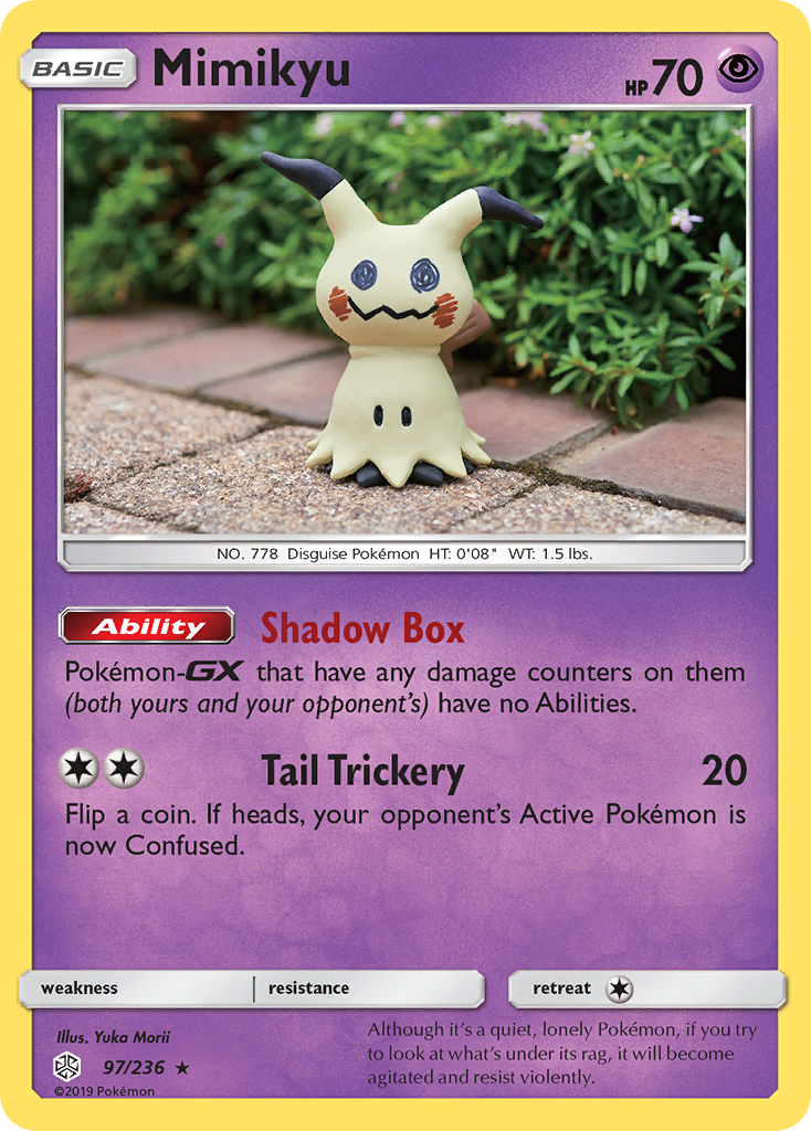 Mimikyu (97/236) - Cosmic Eclipse Pokémon Card