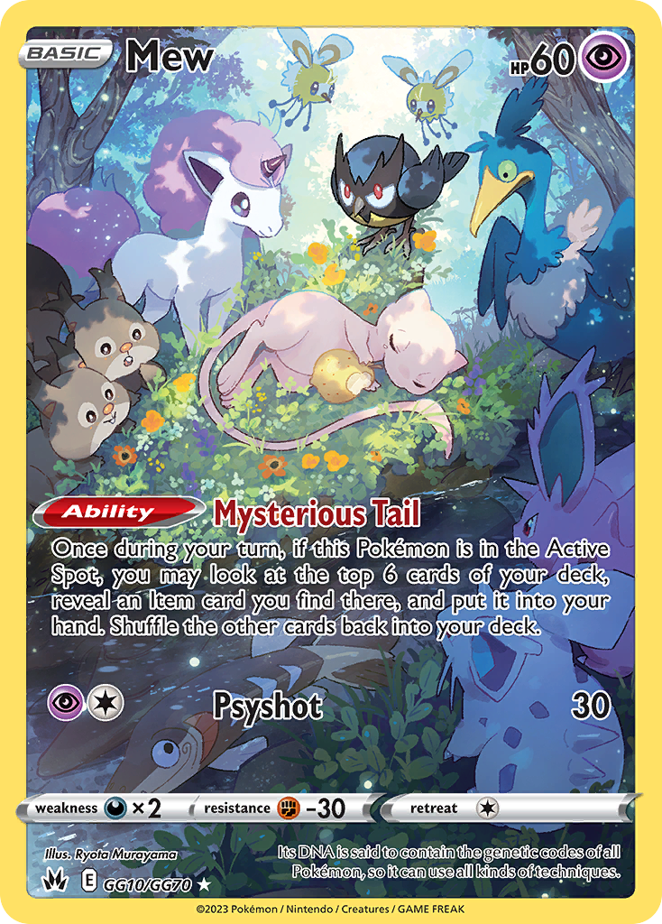 Mew (GG10) - Crown Zenith Galarian Gallery Pokémon Card