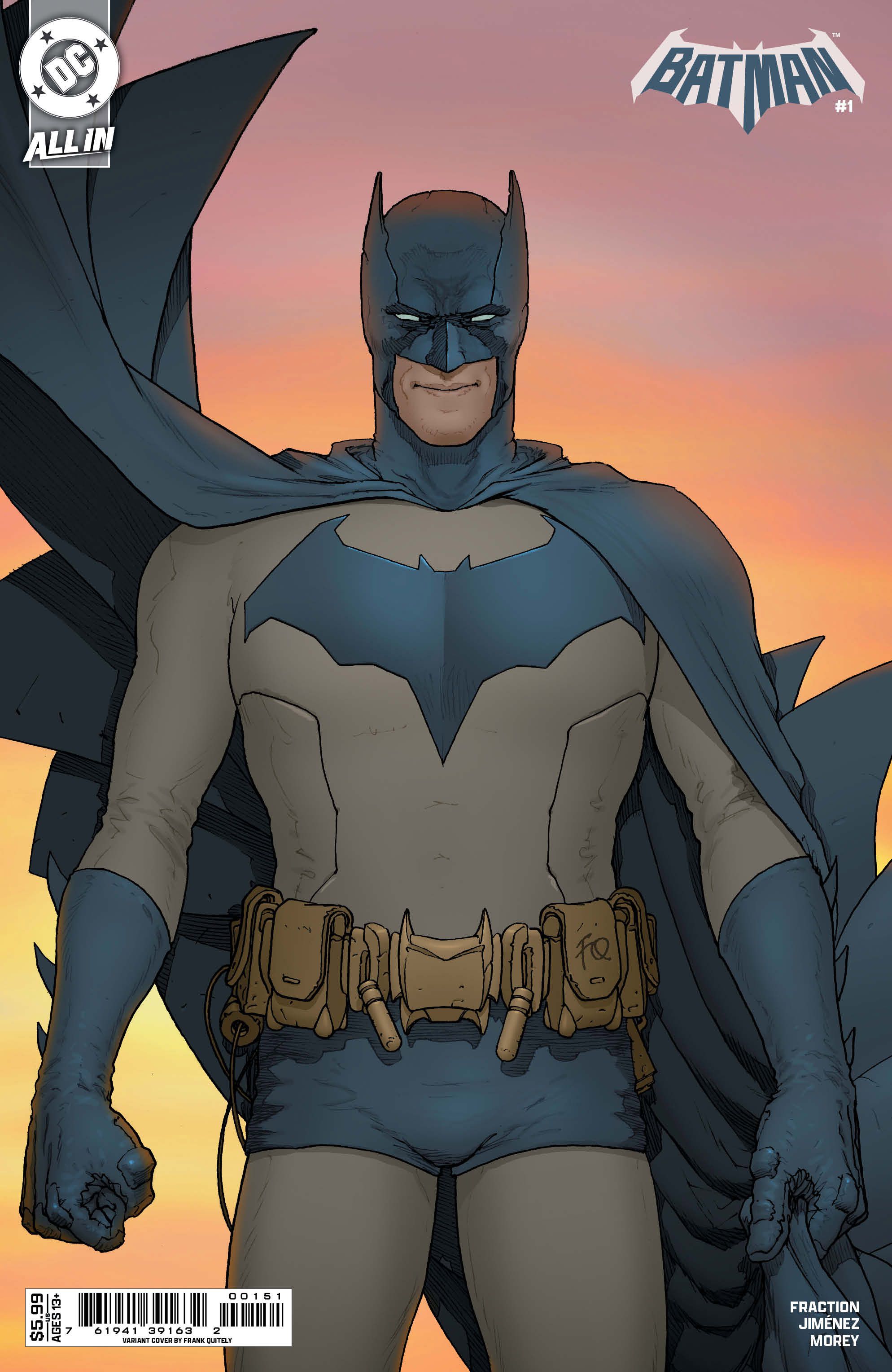 Batman #1 (Cvr E Frank Quitely Card Stock Variant) Comic