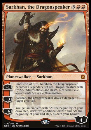 Sarkhan, the Dragonspeaker (Khans of Tarkir) Trading Card