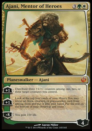 Ajani, Mentor of Heroes (Journey into Nyx) Trading Card