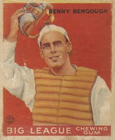 Benny Bengough 1933 Goudey (R319) #1 Sports Card