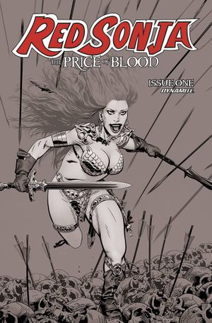 Red Sonja: Price Of Blood #1 (10 Copy Golden B&w Cover)