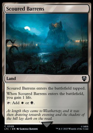 Scoured Barrens (The Lord of the Rings Commander Decks) Trading Card