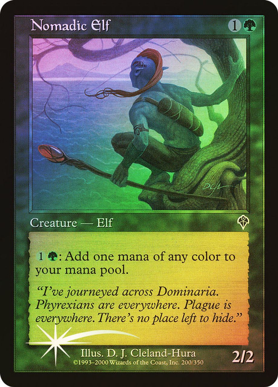 Nomadic Elf (Invasion - Foil) Trading Card