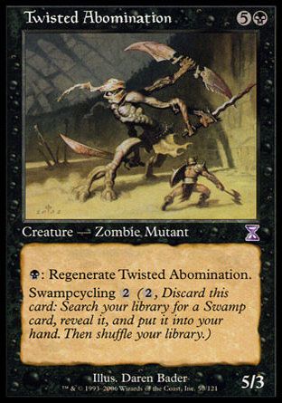 Twisted Abomination (Time Spiral) Trading Card