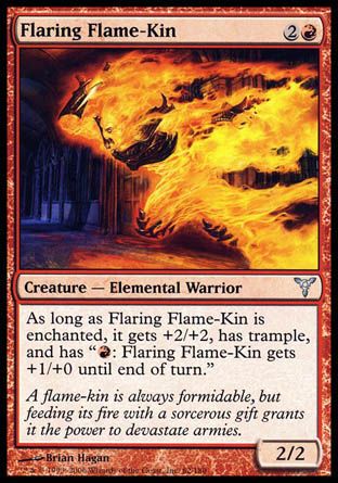 Flaring Flame-Kin (Dissension) Trading Card