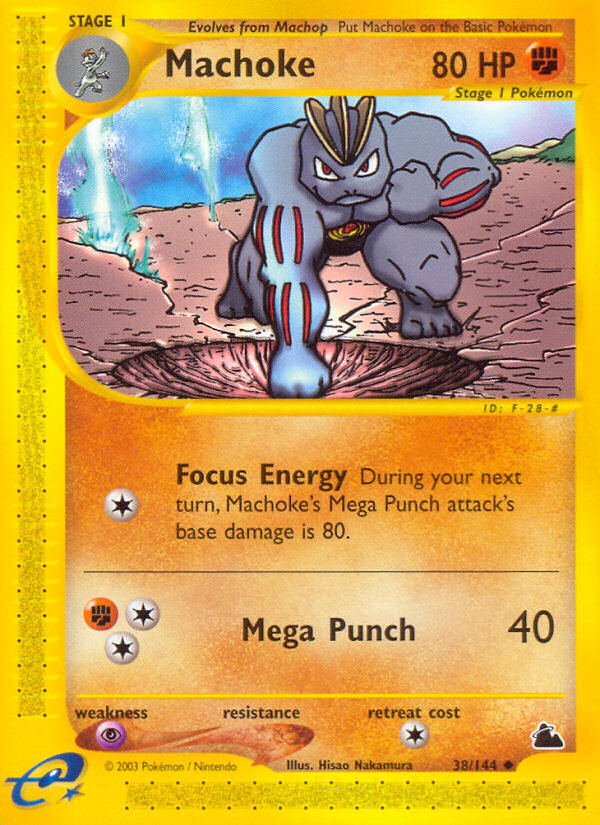 Machoke (38/144) - Skyridge Pokémon Card