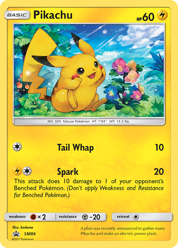 Pikachu (SM86) - SM Black Star Promos