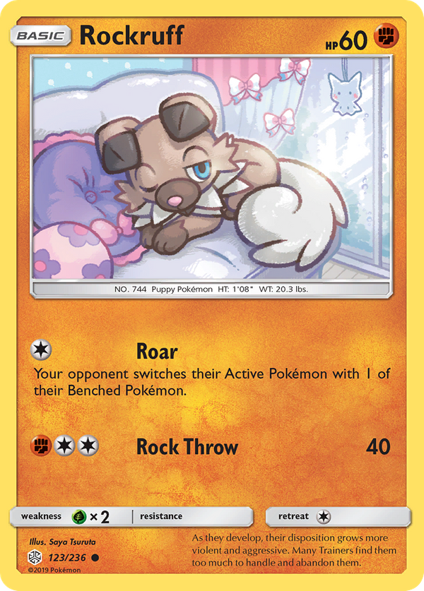 Rockruff (123/236) - Cosmic Eclipse