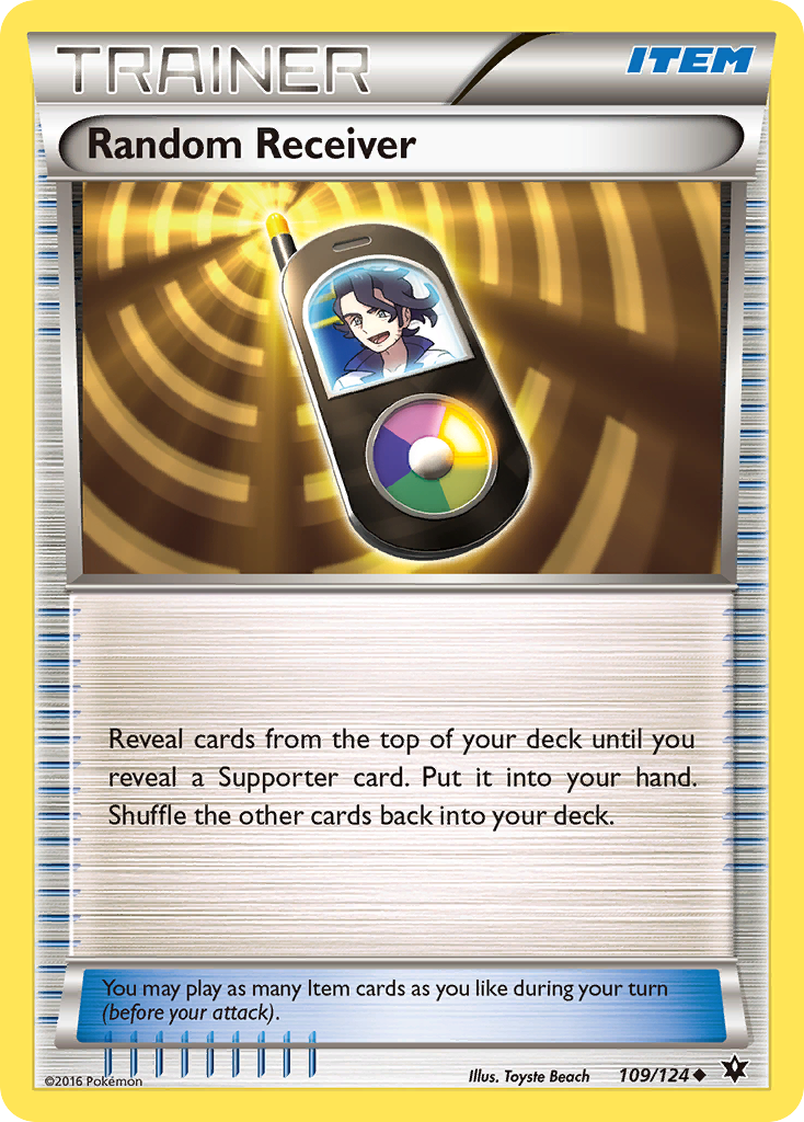 Random Receiver (Trainer: Item) (109/124) - Fates Collide Pokémon Card