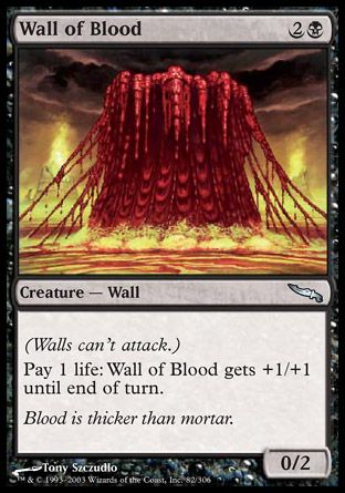 Wall of Blood (Mirrodin) Trading Card