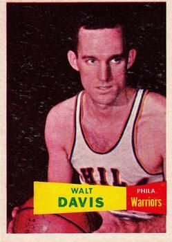 Walt Davis 1957 Topps #49 Sports Card