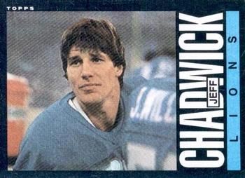 Jeff Chadwick 1985 Topps #54 Sports Card