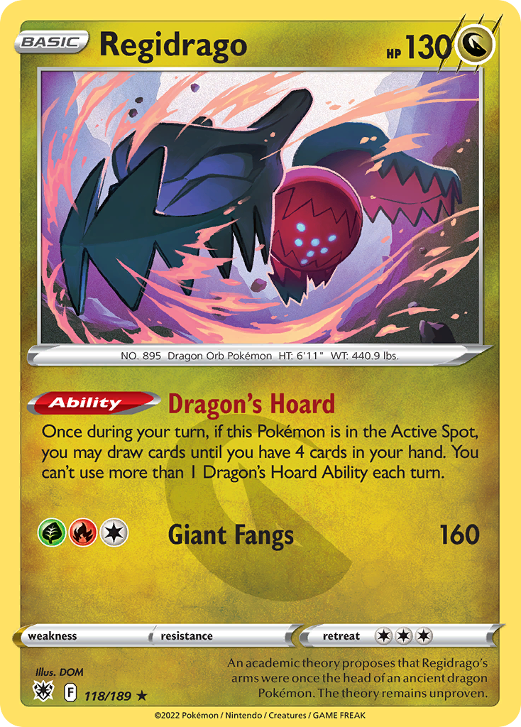 Regidrago (118/189) - Astral Radiance Pokémon Card