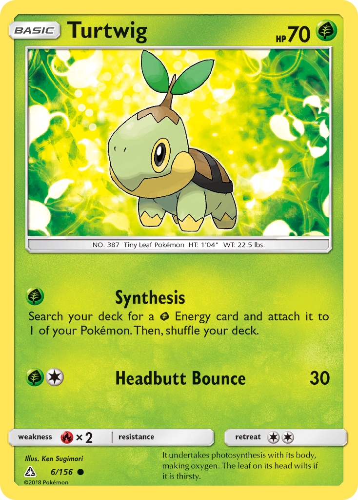 Turtwig (6/156) - Ultra Prism Pokémon Card